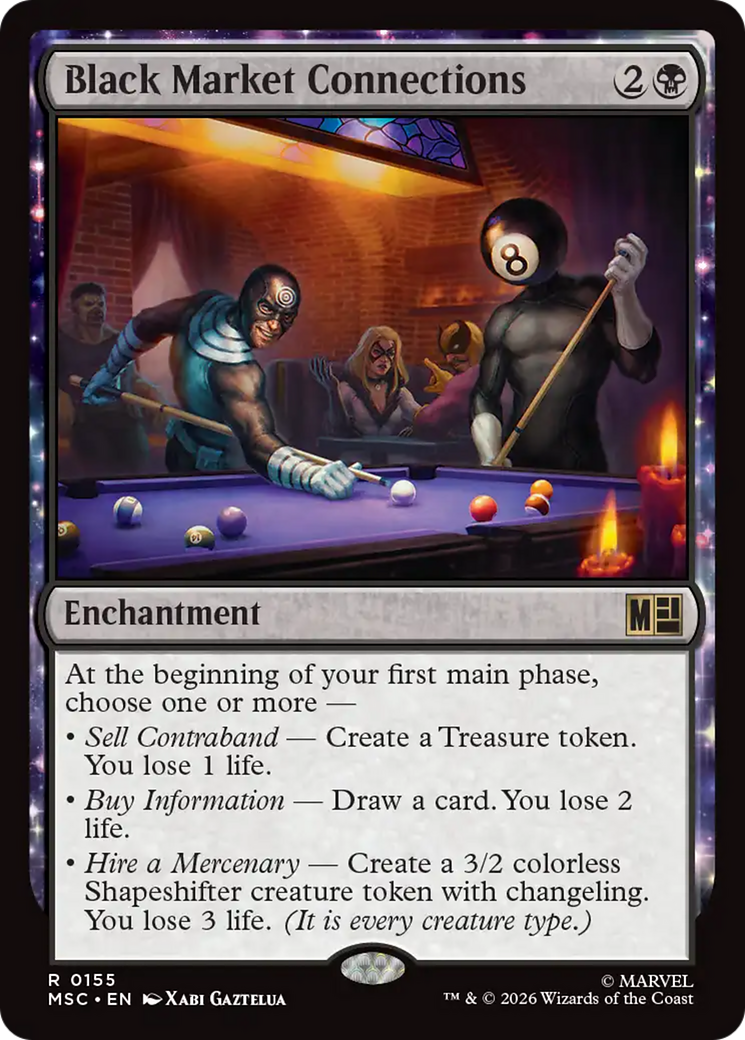 Black Market Connections [Marvel Super Heroes Commander] MTG Single Magic: The Gathering | Red Claw Gaming