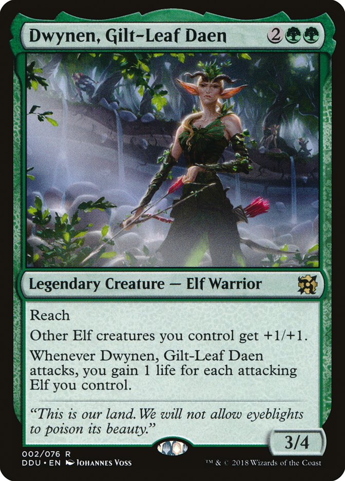 Dwynen, Gilt-Leaf Daen [Duel Decks: Elves vs. Inventors] MTG Single Magic: The Gathering | Red Claw Gaming