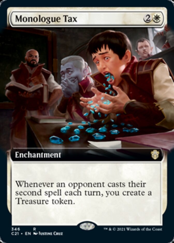 Monologue Tax (Extended Art) [Commander 2021] MTG Single Magic: The Gathering | Red Claw Gaming