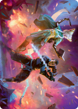 Explosive Entry Art Card [Kamigawa: Neon Dynasty Art Series] MTG Single Magic: The Gathering | Red Claw Gaming