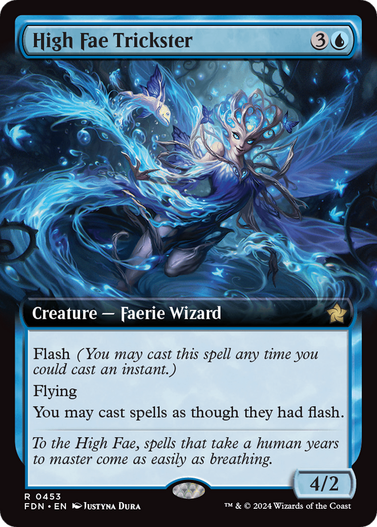 High Fae Trickster (Extended Art) [Foundations] MTG Single Magic: The Gathering | Red Claw Gaming