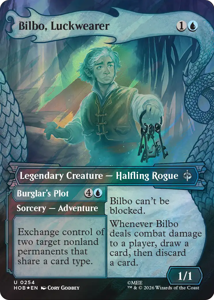 Bilbo, Luckwearer (Showcase) (Surge Foil) [The Hobbit] | Red Claw Gaming