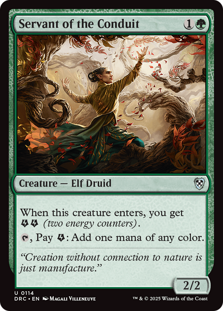 Servant of the Conduit [Aetherdrift Commander] MTG Single Magic: The Gathering | Red Claw Gaming