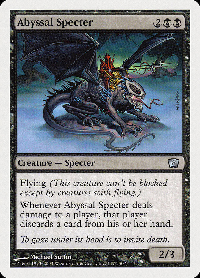 Abyssal Specter [Eighth Edition] MTG Single Magic: The Gathering | Red Claw Gaming