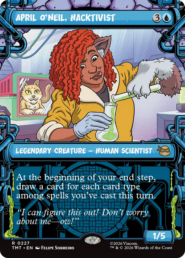 April O'Neil, Hacktivist (0227) (Showcase) [Teenage Mutant Ninja Turtles] MTG Single Magic: The Gathering | Red Claw Gaming