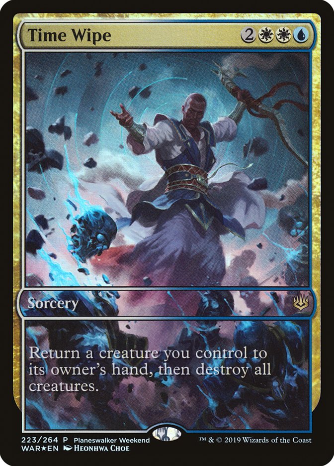 Time Wipe (Planeswalker Weekend) (Full Art) [War of the Spark Promos] MTG Single Magic: The Gathering | Red Claw Gaming