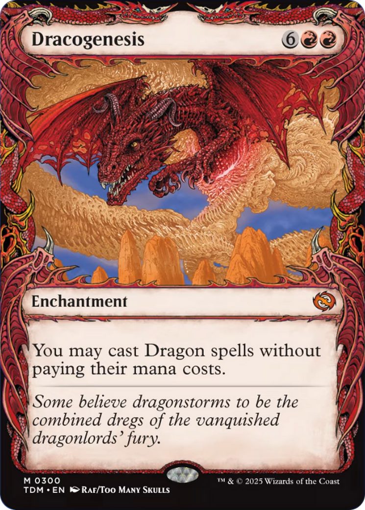 Dracogenesis (0300) (Showcase) [Tarkir: Dragonstorm] MTG Single Magic: The Gathering | Red Claw Gaming
