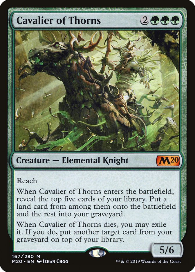 Cavalier of Thorns [Core Set 2020] MTG Single Magic: The Gathering | Red Claw Gaming