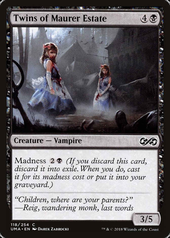 Twins of Maurer Estate [Ultimate Masters] MTG Single Magic: The Gathering | Red Claw Gaming