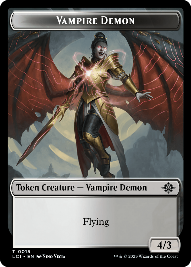 Vampire (0014) // Vampire Demon Double-Sided Token [The Lost Caverns o –  Red Claw Gaming