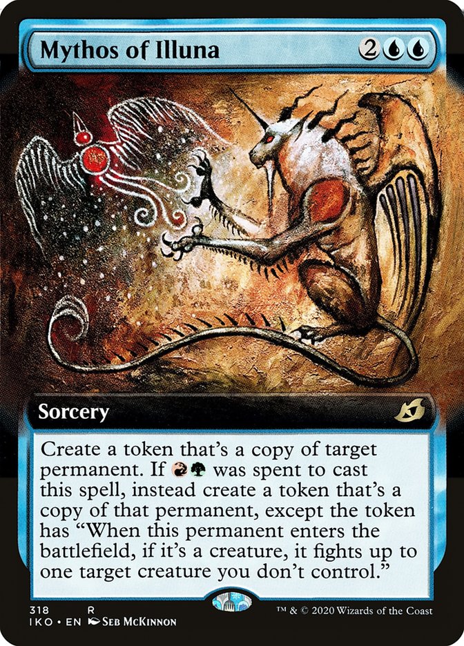 Mythos of Illuna (Extended Art) [Ikoria: Lair of Behemoths] MTG Single Magic: The Gathering | Red Claw Gaming
