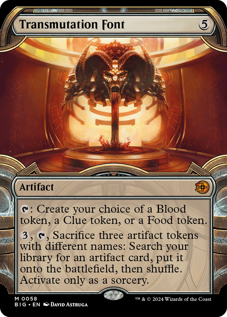 Transmutation Font (Showcase) [Outlaws of Thunder Junction: The Big Score] MTG Single Magic: The Gathering    | Red Claw Gaming