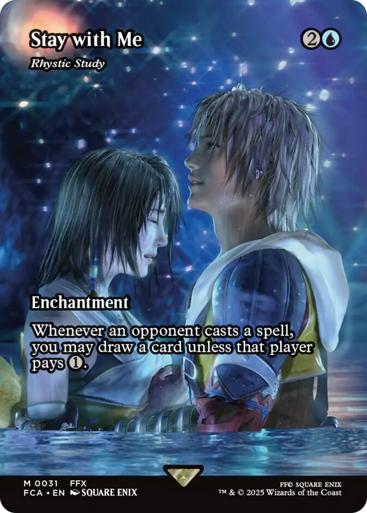 Stay with Me - Rhystic Study (Showcase) [FINAL FANTASY : Through the Ages] MTG Single Magic: The Gathering | Red Claw Gaming