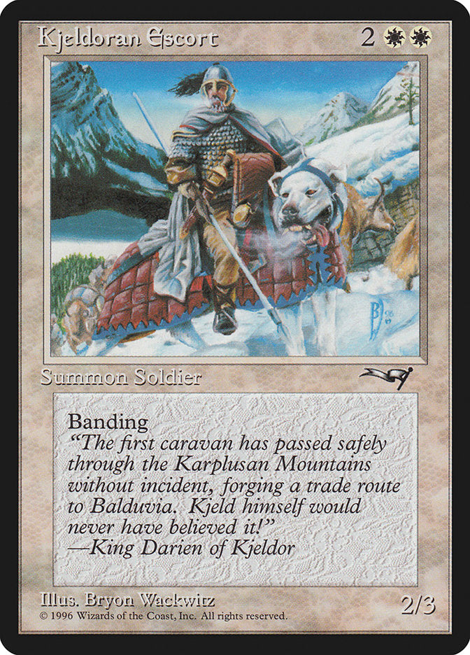 Kjeldoran Escort (Mountain Background) [Alliances] MTG Single Magic: The Gathering | Red Claw Gaming