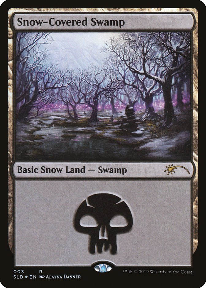 Snow-Covered Swamp (003) [Secret Lair Drop Series] MTG Single Magic: The Gathering | Red Claw Gaming
