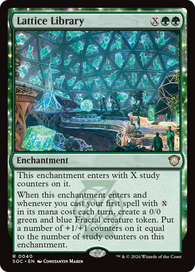 Lattice Library [Secrets of Strixhaven Commander] MTG Single Magic: The Gathering | Red Claw Gaming