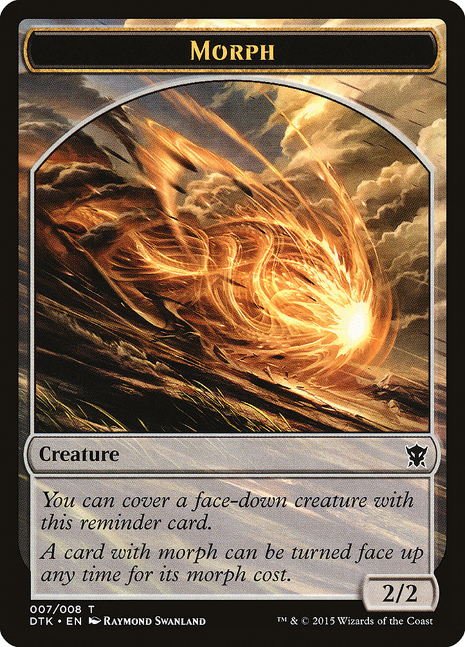 Morph [Dragons of Tarkir Tokens] MTG Single Magic: The Gathering | Red Claw Gaming