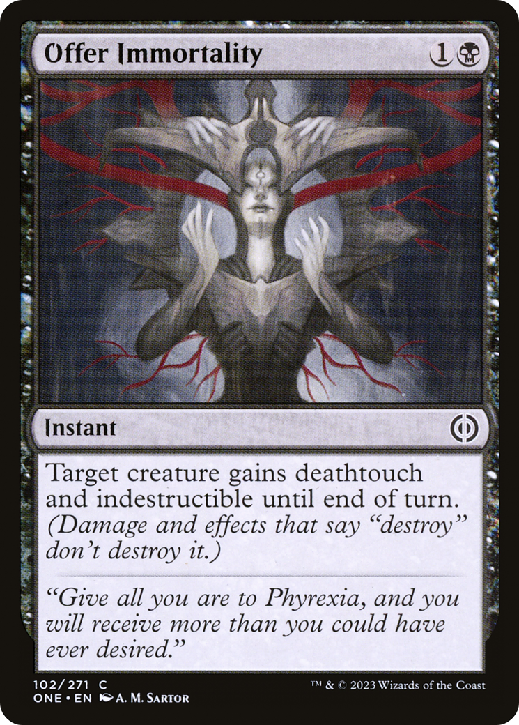 Offer Immortality [Phyrexia: All Will Be One] MTG Single Magic: The Gathering | Red Claw Gaming