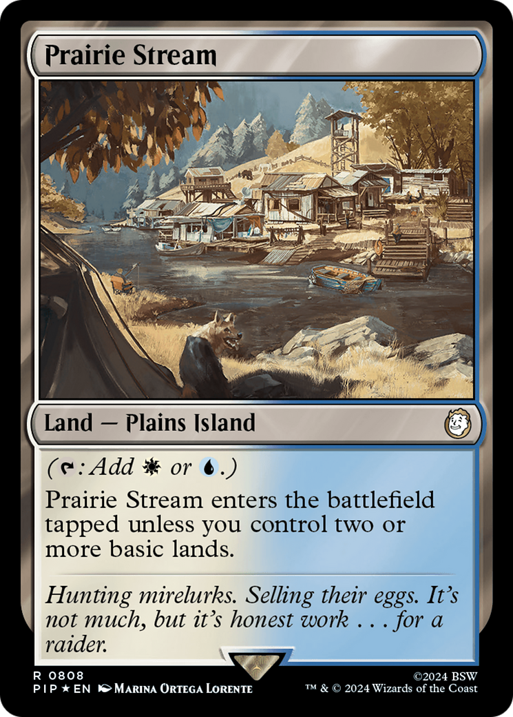 Prairie Stream (Surge Foil) [Fallout] MTG Single Magic: The Gathering | Red Claw Gaming