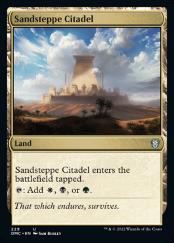 Sandsteppe Citadel [Dominaria United Commander] MTG Single Magic: The Gathering | Red Claw Gaming