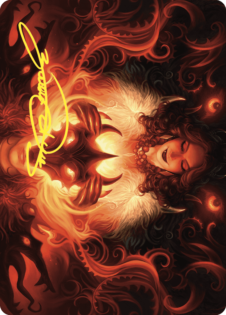 Witch's Mark Art Card (Gold-Stamped Signature) [Wilds of Eldraine Art Series] MTG Single Magic: The Gathering | Red Claw Gaming
