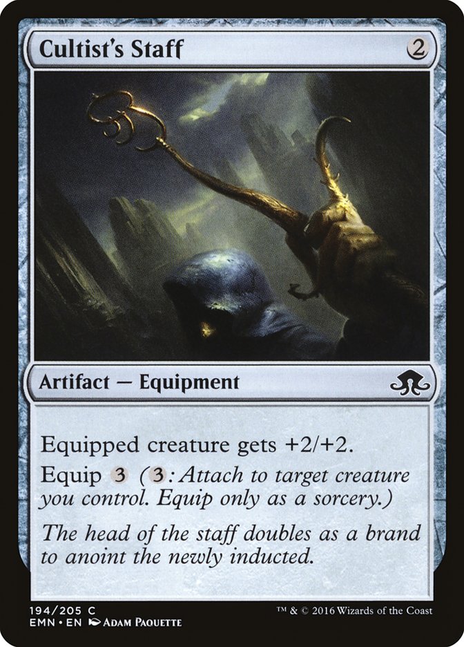 Cultist's Staff [Eldritch Moon] MTG Single Magic: The Gathering | Red Claw Gaming