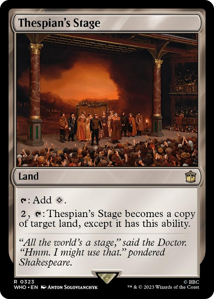 Thespian's Stage [Doctor Who] MTG Single Magic: The Gathering | Red Claw Gaming