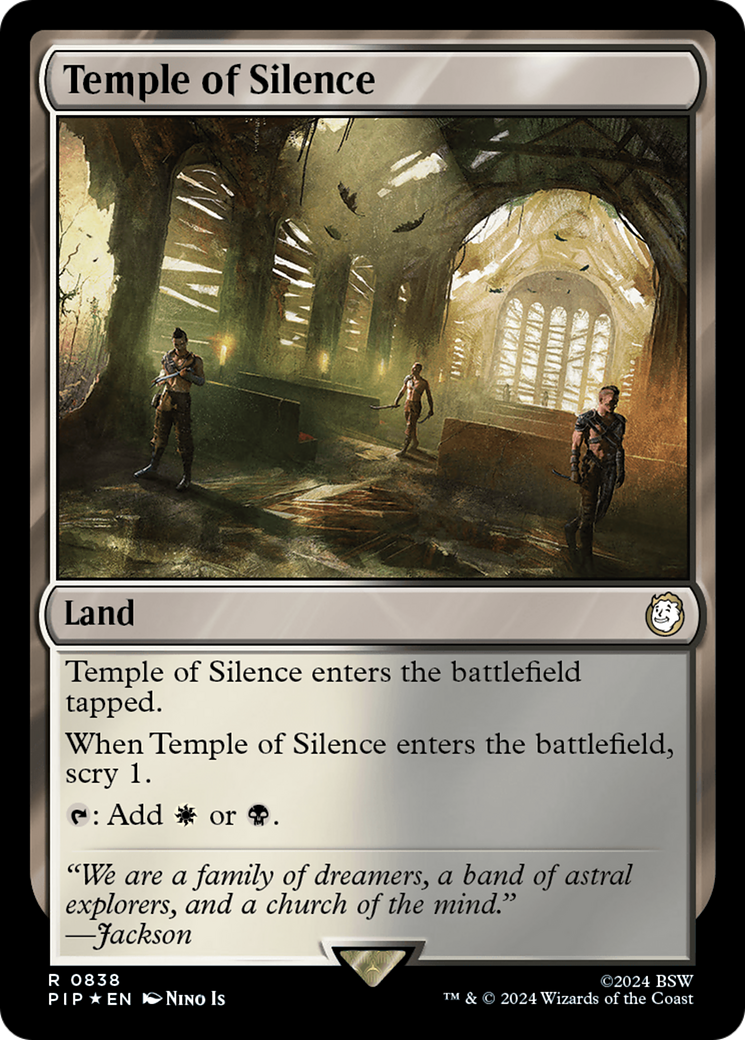 Temple of Silence (Surge Foil) [Fallout] MTG Single Magic: The Gathering    | Red Claw Gaming