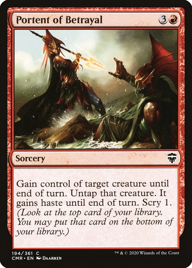 Portent of Betrayal [Commander Legends] MTG Single Magic: The Gathering | Red Claw Gaming
