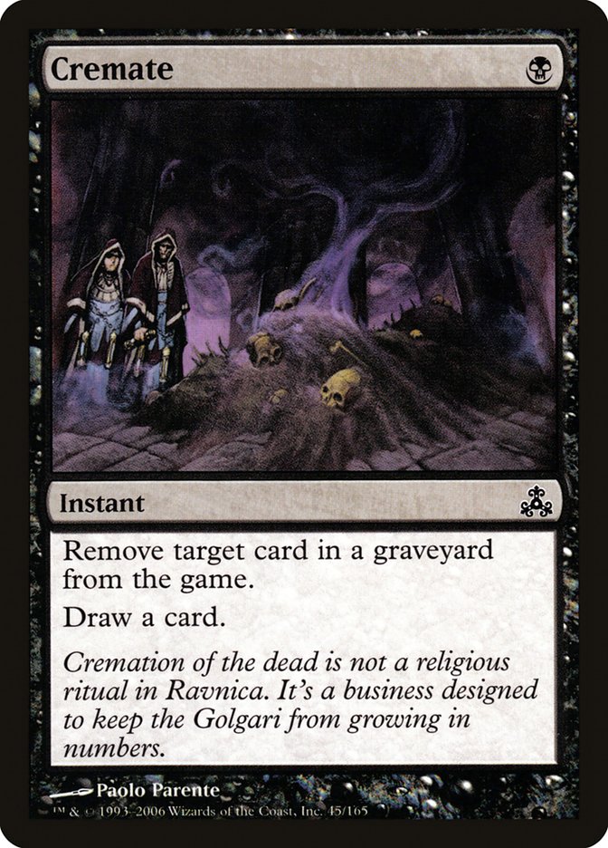 Cremate [Guildpact] MTG Single Magic: The Gathering | Red Claw Gaming