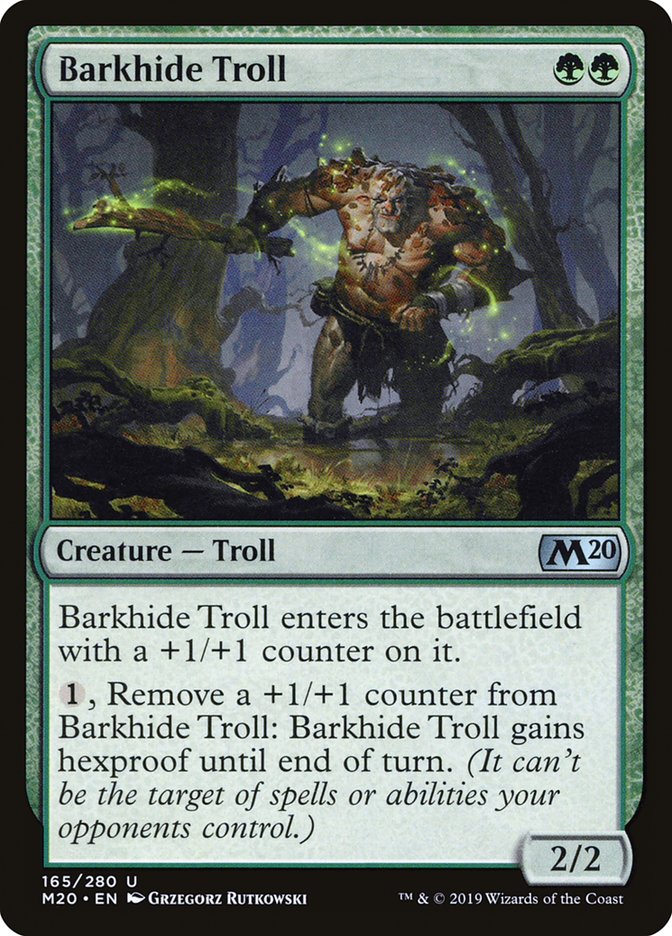 Barkhide Troll [Core Set 2020] MTG Single Magic: The Gathering | Red Claw Gaming