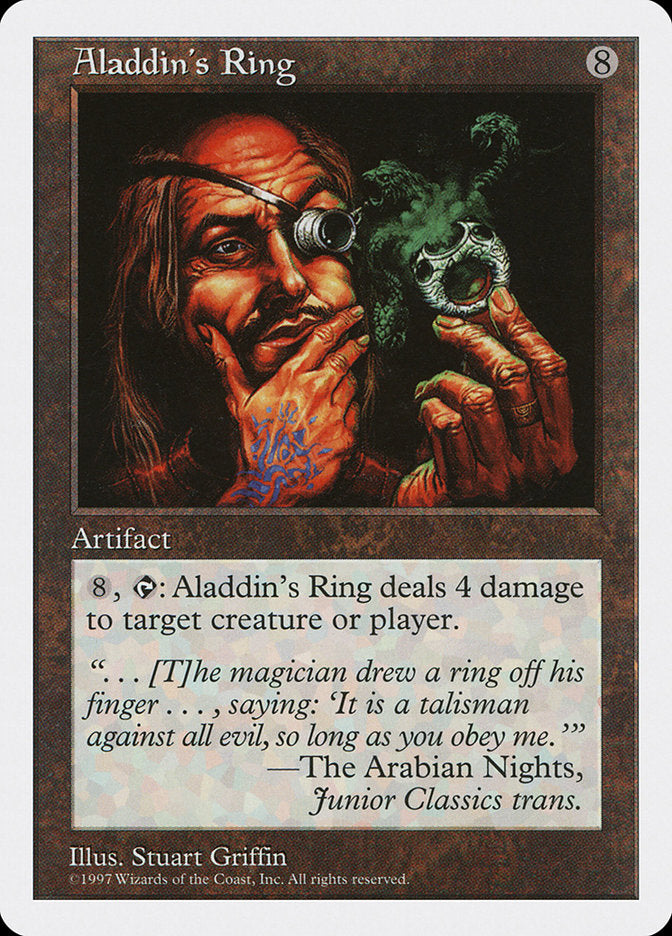 Aladdin's Ring [Fifth Edition] MTG Single Magic: The Gathering | Red Claw Gaming