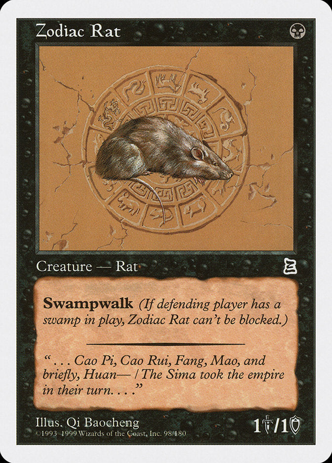 Zodiac Rat [Portal Three Kingdoms] MTG Single Magic: The Gathering | Red Claw Gaming