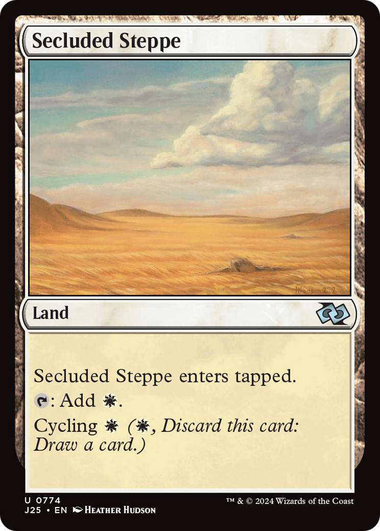 Secluded Steppe [Foundations Jumpstart] MTG Single Magic: The Gathering | Red Claw Gaming