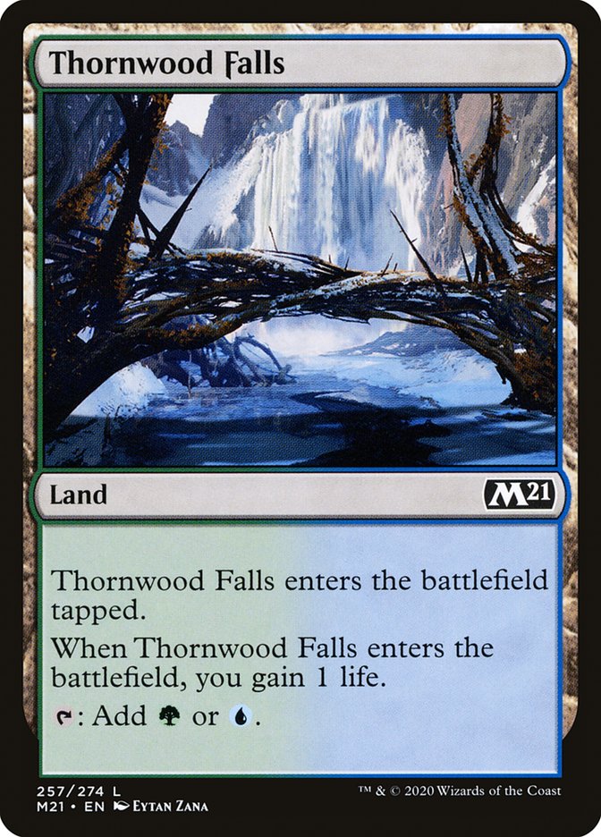 Thornwood Falls [Core Set 2021] MTG Single Magic: The Gathering | Red Claw Gaming