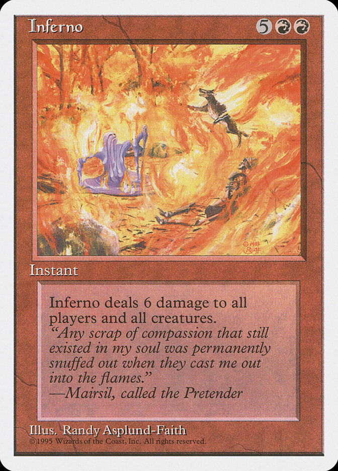 Inferno [Fourth Edition] MTG Single Magic: The Gathering | Red Claw Gaming