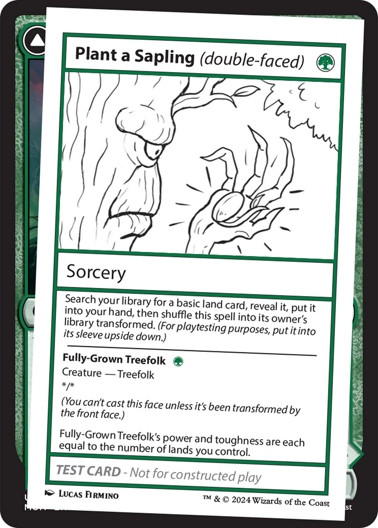 Plant a Sapling (double-faced) [Mystery Booster 2 Playtest Cards] MTG Single Magic: The Gathering | Red Claw Gaming