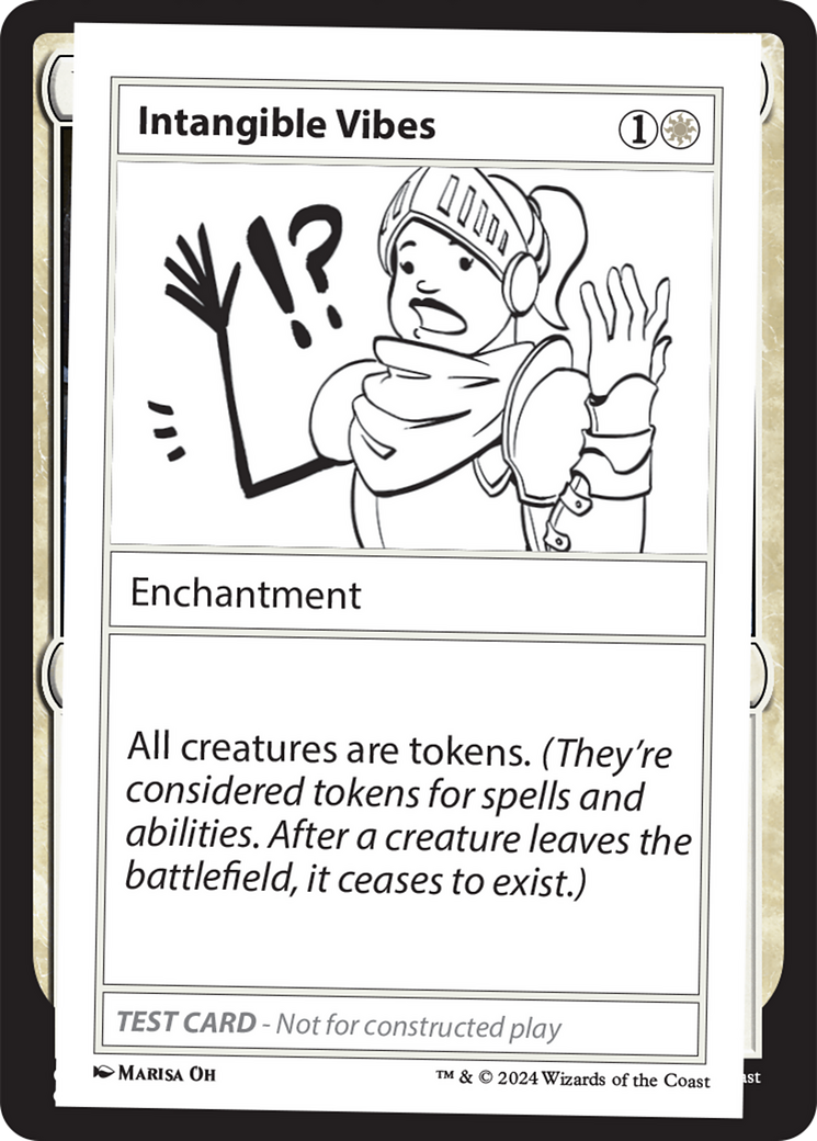 Intangible Vibes [Mystery Booster 2 Playtest Cards] MTG Single Magic: The Gathering | Red Claw Gaming