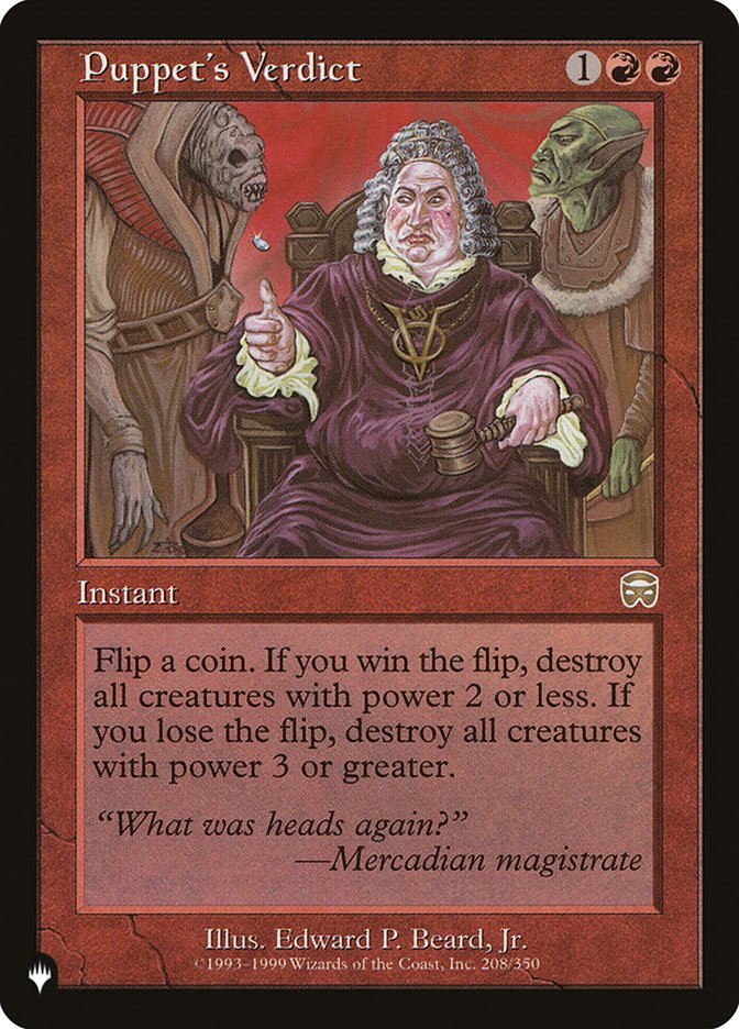 Puppet's Verdict [The List] MTG Single Magic: The Gathering | Red Claw Gaming