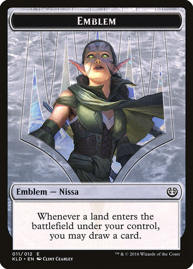 Nissa, Vital Force Emblem [Kaladesh Tokens] MTG Single Magic: The Gathering | Red Claw Gaming