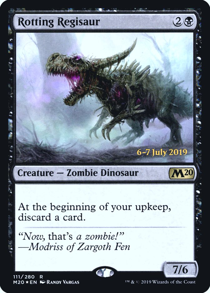 Rotting Regisaur [Core Set 2020 Prerelease Promos] MTG Single Magic: The Gathering | Red Claw Gaming
