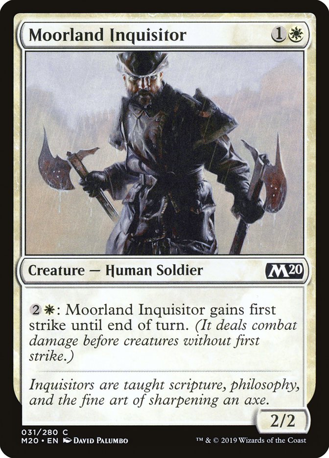Moorland Inquisitor [Core Set 2020] MTG Single Magic: The Gathering | Red Claw Gaming