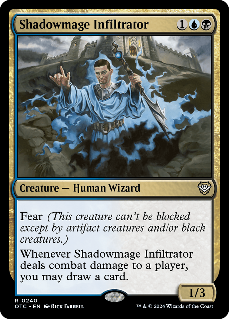 Shadowmage Infiltrator [Outlaws of Thunder Junction Commander] MTG Single Magic: The Gathering | Red Claw Gaming
