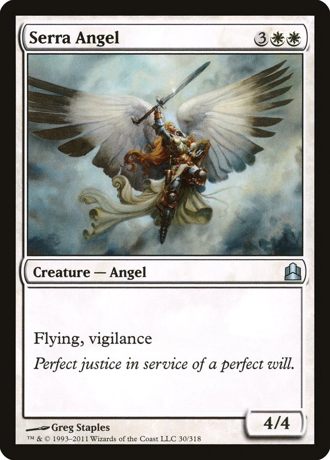 Serra Angel [Commander 2011] MTG Single Magic: The Gathering | Red Claw Gaming