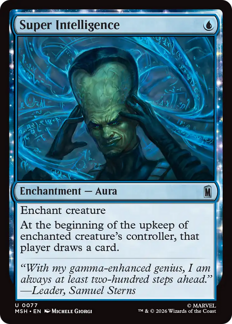 Super Intelligence [Marvel Super Heroes] MTG Single Magic: The Gathering | Red Claw Gaming