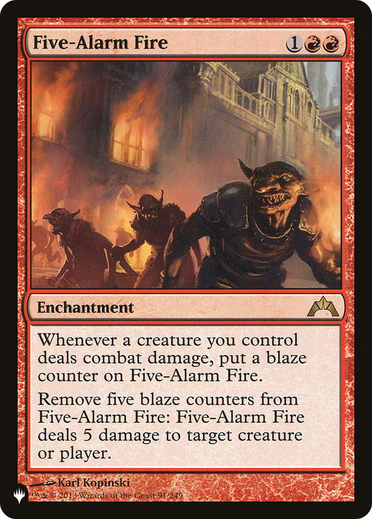 Five-Alarm Fire [The List] MTG Single Magic: The Gathering | Red Claw Gaming