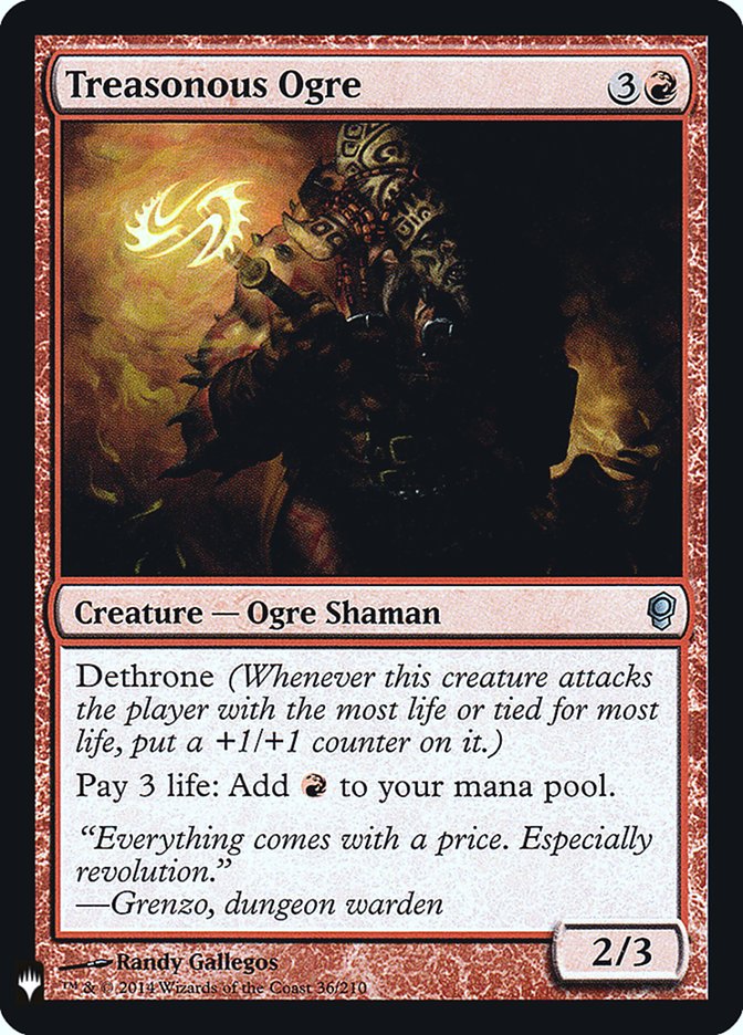 Treasonous Ogre [Mystery Booster] MTG Single Magic: The Gathering | Red Claw Gaming