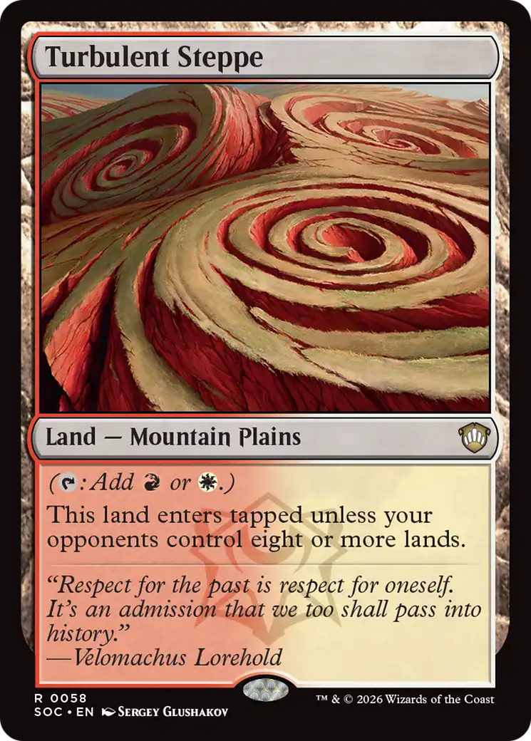 Turbulent Steppe [Secrets of Strixhaven Commander] MTG Single Magic: The Gathering | Red Claw Gaming