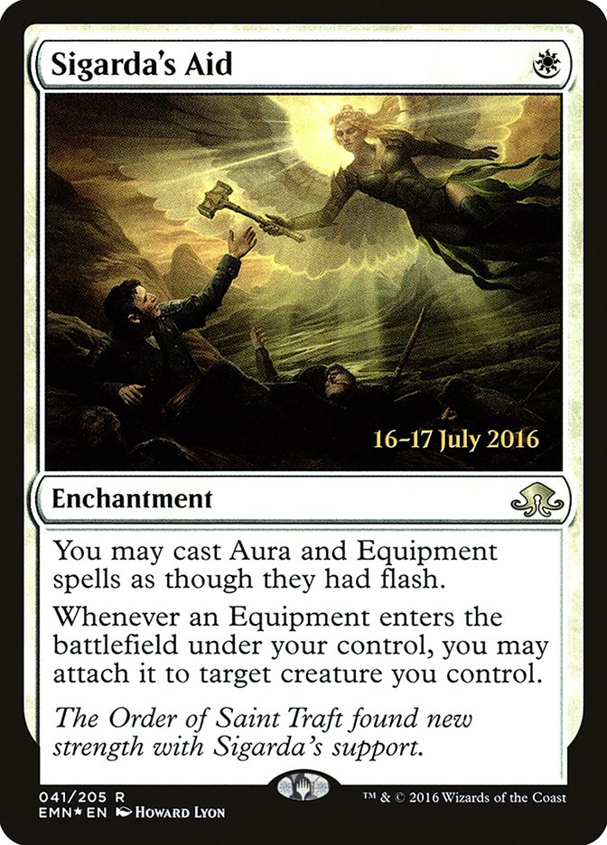 Sigarda's Aid [Eldritch Moon Prerelease Promos] MTG Single Magic: The Gathering | Red Claw Gaming