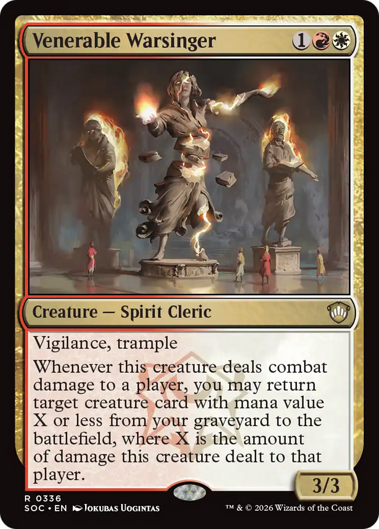 Venerable Warsinger [Secrets of Strixhaven Commander] MTG Single Magic: The Gathering | Red Claw Gaming